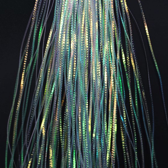 5pcs Crimped Flashabou Tinsel Fly Tying Materials 1mm 11.5in Plastic Strands
