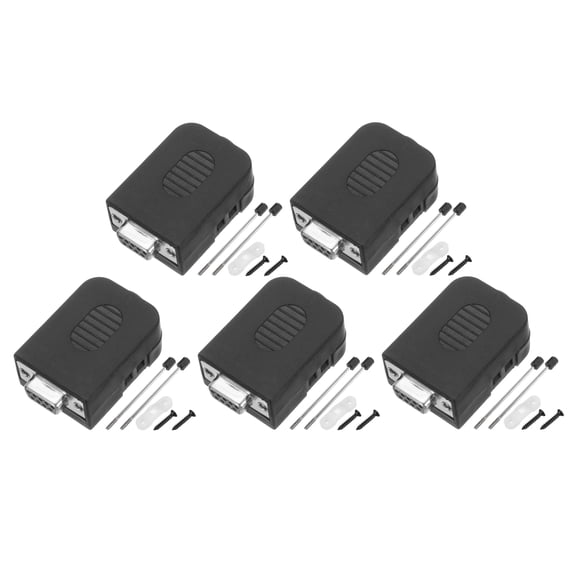 5pcs D-sub DB9 Breakout Board Connector 9-pin Female RS232 Serial Adapter Solderless Terminal Block Screws