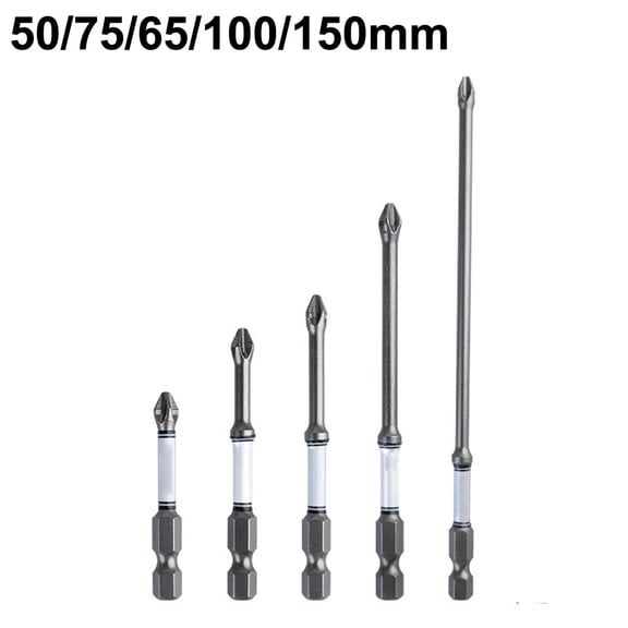 5pcs D2 Cross Screwdriver Set Bit Anti Slip Hand Drill Wind Bit Electric Screwdrivers Accessories Hardware Repair Parts