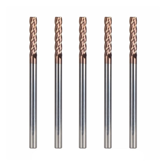 5pcs D6-6-100 End Mills Diameter 6mm 4-blade Router Bits End Mills Tungsten Steel Milling Cutter HRC55 CNC Tools