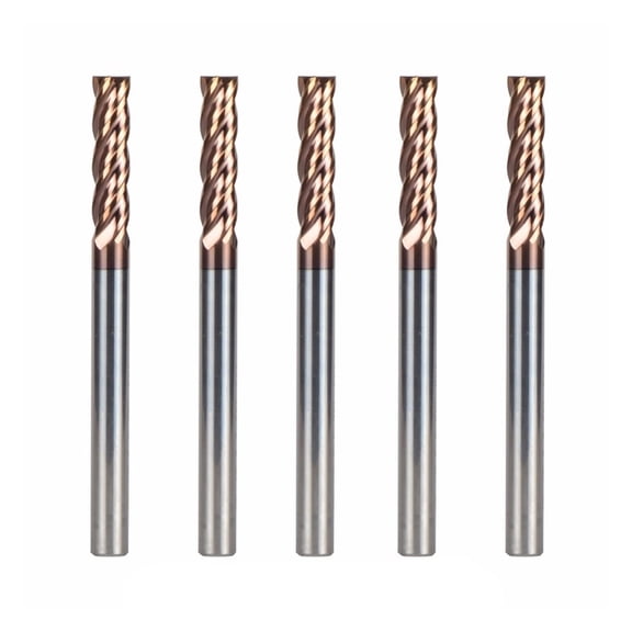5pcs D6-6-75 End Mills Diameter 6mm Router Bits Set End Mills Tungsten Steel Milling Cutter HRC55 CNC Tools
