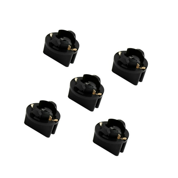 5pcs DC 12V T10 Twist Base Socket Wedge Light Bulb Holder for Car Instrument Dash