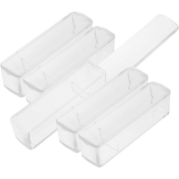 5pcs Daily Use Stamper Storage Boxes Official Stamper Storage Holders Company Seal Holder