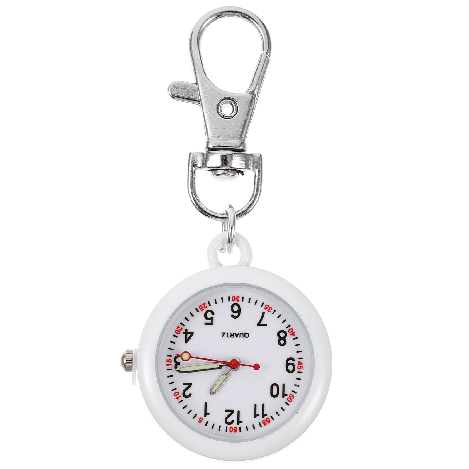 5pcs Digital Fob Watch Clipon Chest Watch Hanging Fob Watch Nurse