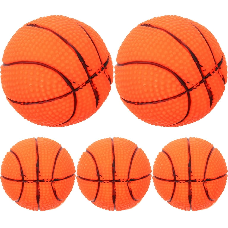 Orange squeaky basketball dog toy 2025