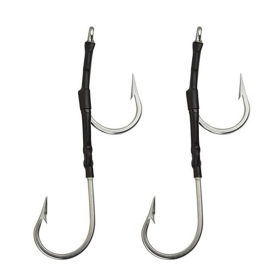 5pcs Double Hook Rig for Trolling and Chunking Saltwater Double Trolling Hooks