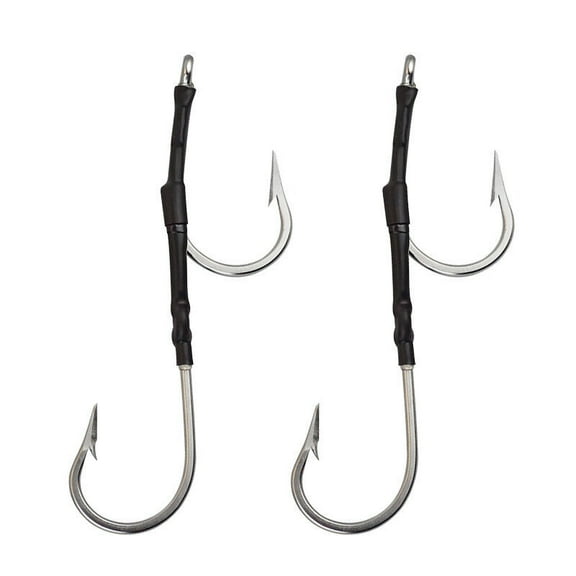5pcs Double Hook Rig for Trolling and Chunking Saltwater Double Trolling Hooks