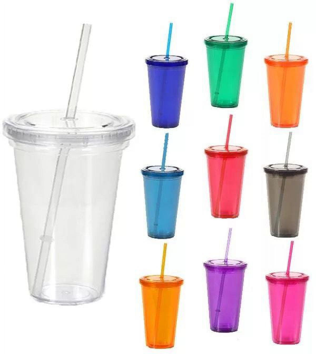 16oz Acrylic Tumbler W/ Straw - Colors – The Stainless Depot