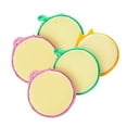 thumbnail image 1 of HOMEMAXS 5pcs Double sided Round Scouring Sponge Pads for Kitchen Dishwashing and Cleaning Cloths (Random Color), 1 of 10