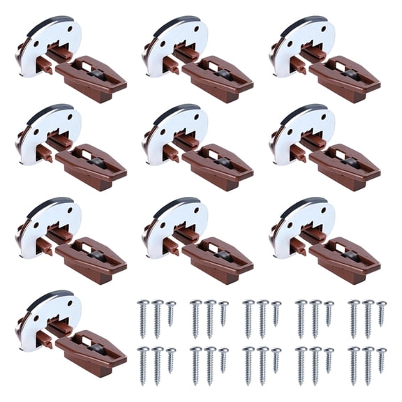 5pcs Drawer Slides Drawer Track Guides and Glides with Metal Backing & Screws for Dresser and Nightstand Drawers