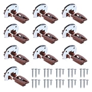 5pcs Drawer Slides with Metal Backing & Screws Drawer Track Guides and Glides Drawer Repair Parts for Dresser Enduring