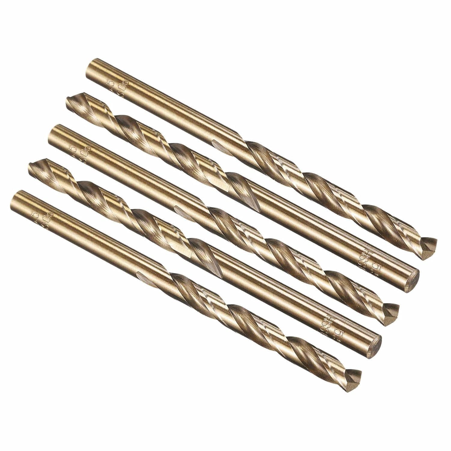 5pcs Drill Bit 5.5mm Diameter M35 5% Cobalt HSS for Metal - Walmart.com