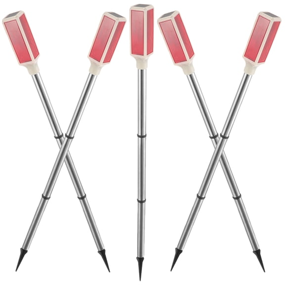 5pcs  Driveway Solar Warning Lights Professional Solar Caution Lamps Solar Warning Lamps