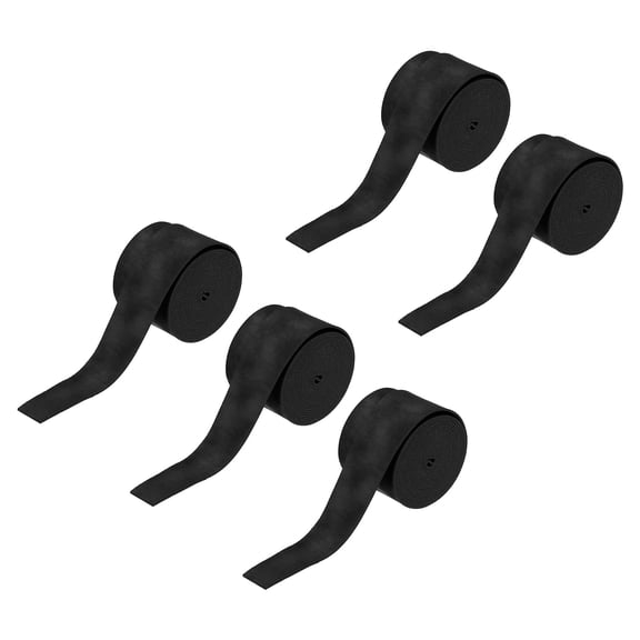 5pcs Drum Stick Tape Drumstick Grips Drumstick Wrap Anti Slip 1" Width 43" for Drum Percussion Black