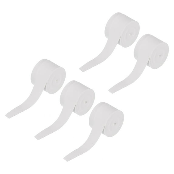 5pcs Drum Stick Tape Drumstick Grips Drumstick Wrap Anti Slip 1" Width 43" for Drum Percussion White