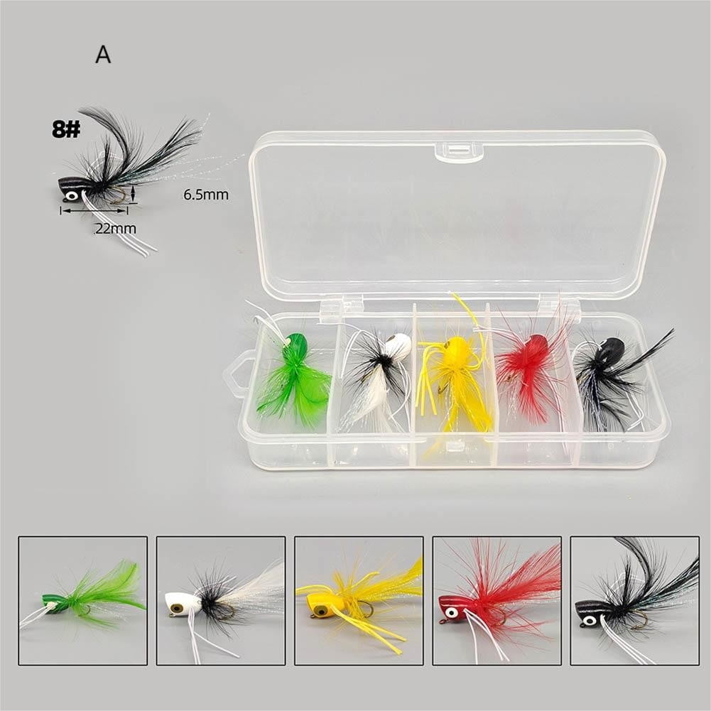 Fishing Topwater Lures Life-Like Dragonfly Floating Fly Fishing Popper Boat  Lures for Trout Bass Perch Fishing