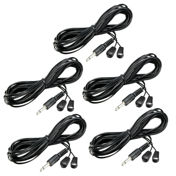 5pcs Dual Head 3.5mm Jack IR Emitter 3 Meters Cable 10-18m Receiving Distance