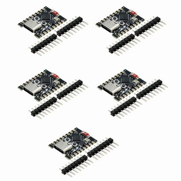 5pcs ESP32-C3 Development Board ESP32 Mini WiFi Bluetooth Development Board Easy Expansion and Power Supply Flexibility