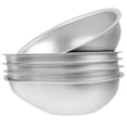 thumbnail image 1 of Mini Cake Making Mold Silver Aluminum Alloy for Baking 5pcs Practical Pudding Mold Lightweight, 1 of 6