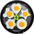 thumbnail image 1 of 5pcs, Egg Rings, Stainless Steel Egg Cooking Rings, Pancake Mold For Frying Eggs And Omelet, Kitchen Gadgets, Kitchen Stuff, Kitchen Accessories, Home Kitchen Items, 1 of 14