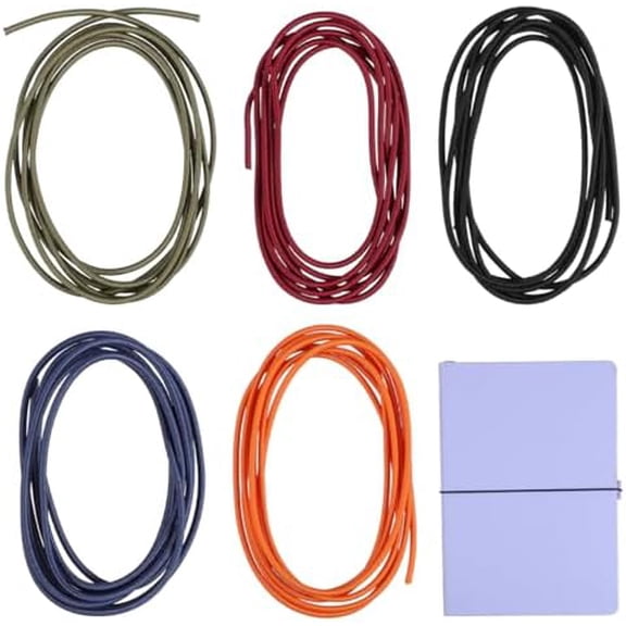 5pcs Elastic Band for Travelers Notebook Accessories Stretchy Elastic Strap Wraps Book Strap for Notepad Journal Aesthetic Design for Easy Use and Sharing