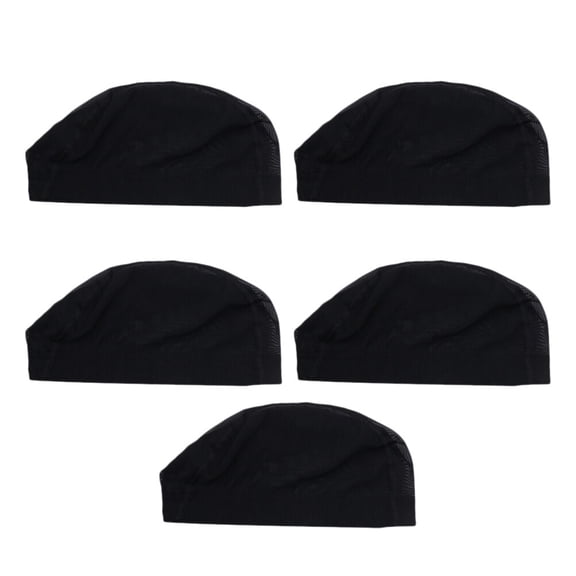5pcs Elastic Mesh Caps Professional Hair Net Wig Elastic Headpiece Hair Styling Accessories for Men Women