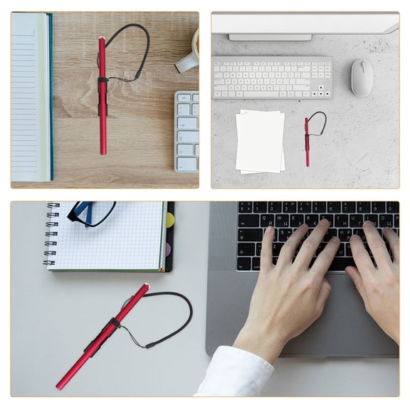 5pcs Elastic Tether Lanyard - Stylus Pen Tether Capacitive Touch Screen Stylus Holder - Spring Coil Strap with Pen Loop Holder for Tablets Mobile Phones and GPS