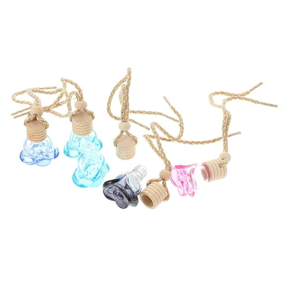 5pcs Empty Perfume Bottles Small Perfume Bottles DIY Hanging Bottles (Random Color)