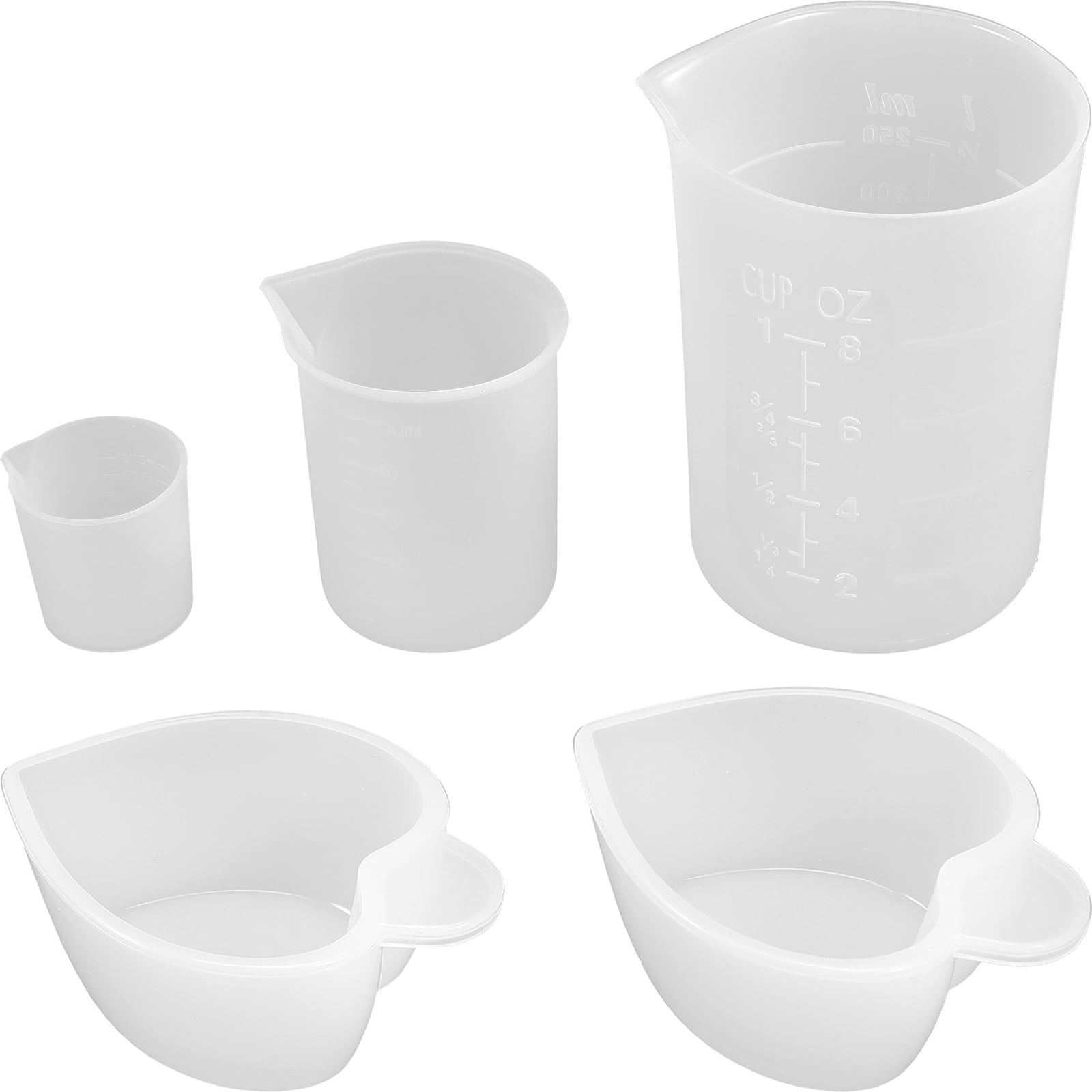 5pcs Epoxy Mixing Cup Set Epoxy Measuring Cups Epoxy Mixing Containers