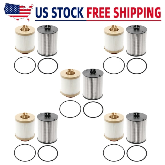 5pcs FD-4617 Fuel Filter, Fits for 2008-2010 Ford F250 F350 F450 F550 Super Duty 6.4L Powerstroke Diesel Fuel Filter, Replaces 3C346731AA, 3C346731AB, 3C3Z6731AA, 8C3Z9N184A, 031508571006