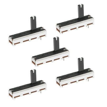 5pcs Fader Variable Resistors Mixer 35mm Straight Slide Potentiometer B50K Ohm Linear Potentiometer