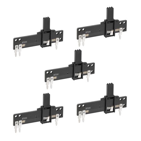 5pcs Fader Variable Resistors Mixer 40mm Straight Slide Potentiometer B503 50K Ohm Linear Single Potentiometers