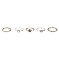 thumbnail image 1 of 5pcs Fashion Women Alloy Electroplate Ring Jewelry Vintage Style Rings Jewelry (US Size 10), 1 of 8