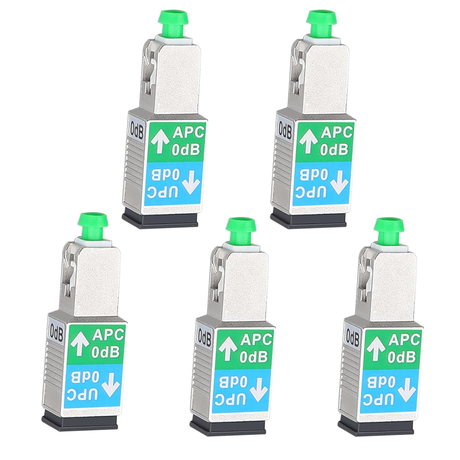 5pcs Fiber Optical Adapter - SC/APC Male to SC/UPC Female Adapter SM ...