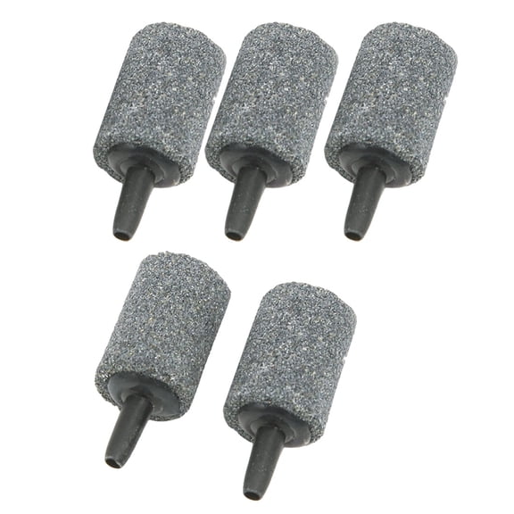 5pcs Fish Tank Gray Air Stone Bubble Diffuser Maker 25x18mm