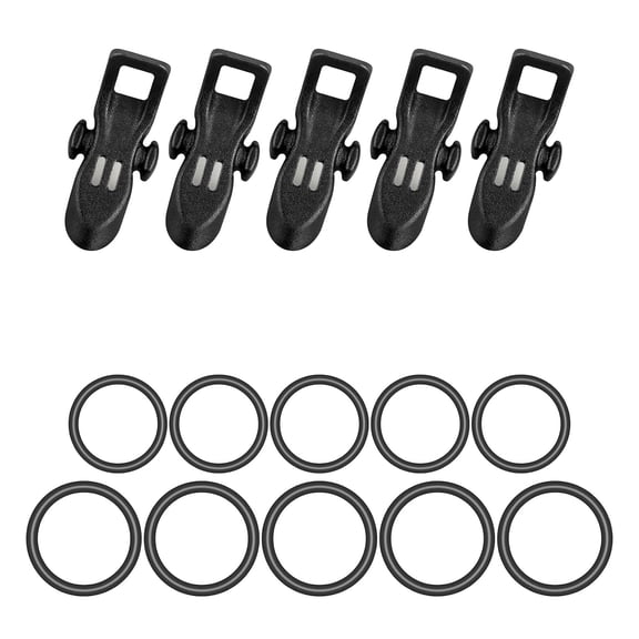5pcs Fishing Hook Keeper with Rubber O Rings for Secure Baits Attachments and Rod Protecting