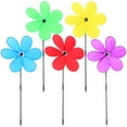 thumbnail image 1 of 5pcs Flower Windmill Spinners Garden Pinwheel Outdoor Decoration, 1 of 7