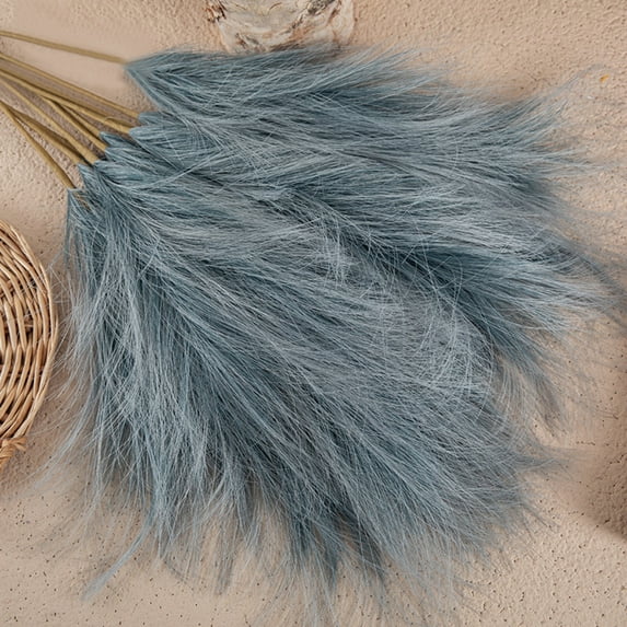 5pcs Fluffy Pampas Grass Artificial Flowers for Home Kitchen Wedding Decorations Wedding Floral Arrangement