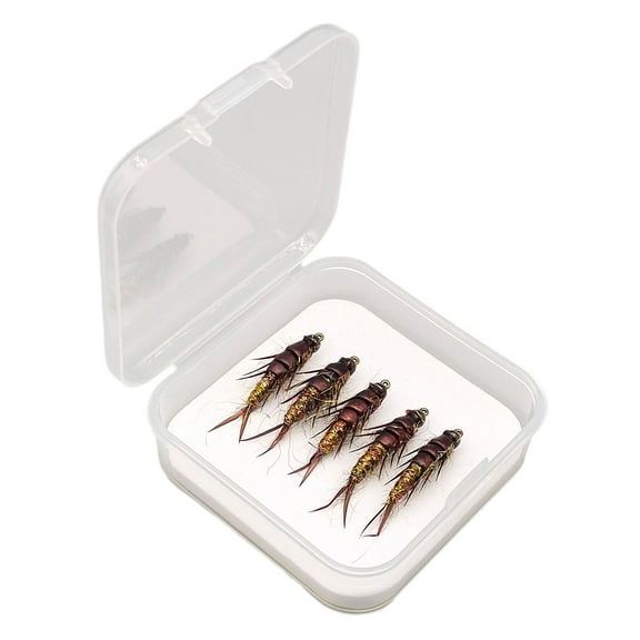 5pcs Fly Fishing Hook Nymph Stonefly Lure Fly Bait For Trout Bass Grayling