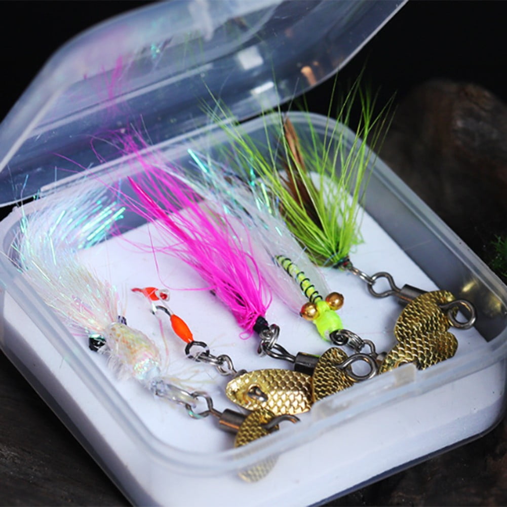1pcs Fly Hooks Flies Insect Lures Bait Trout Nymph Fly Fishing Lure Natural  Insect Bait Fly Fishing Decoy Bait Sequins Fishhook