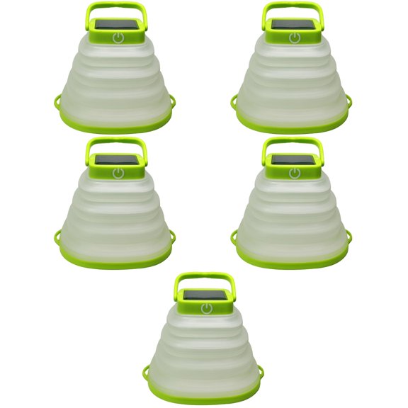 GETAJGHSD Foldable Camping Light Green LED Tent Lamp USB Charging for Home and Outdoor 5Pcs