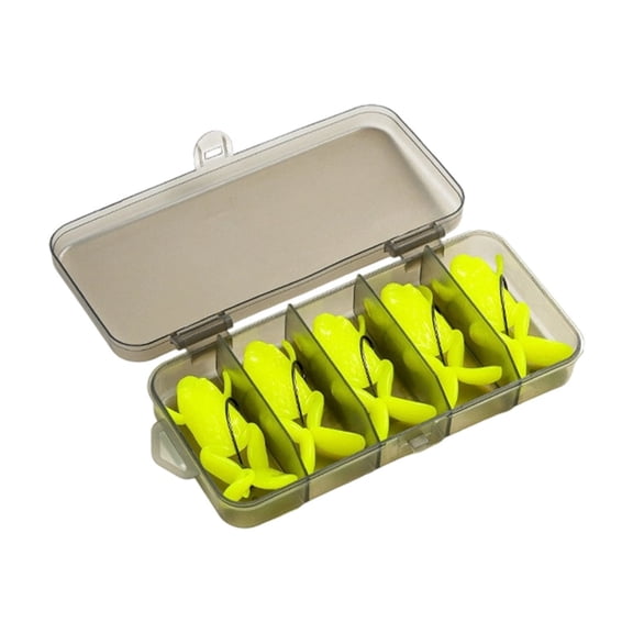 5pcs Frogs Crankbait Lures 3.7cm/4.7cm Topwater Frogs Lures Artificial Fishing Lures with Hook Swimbait Soft Frogs Baits