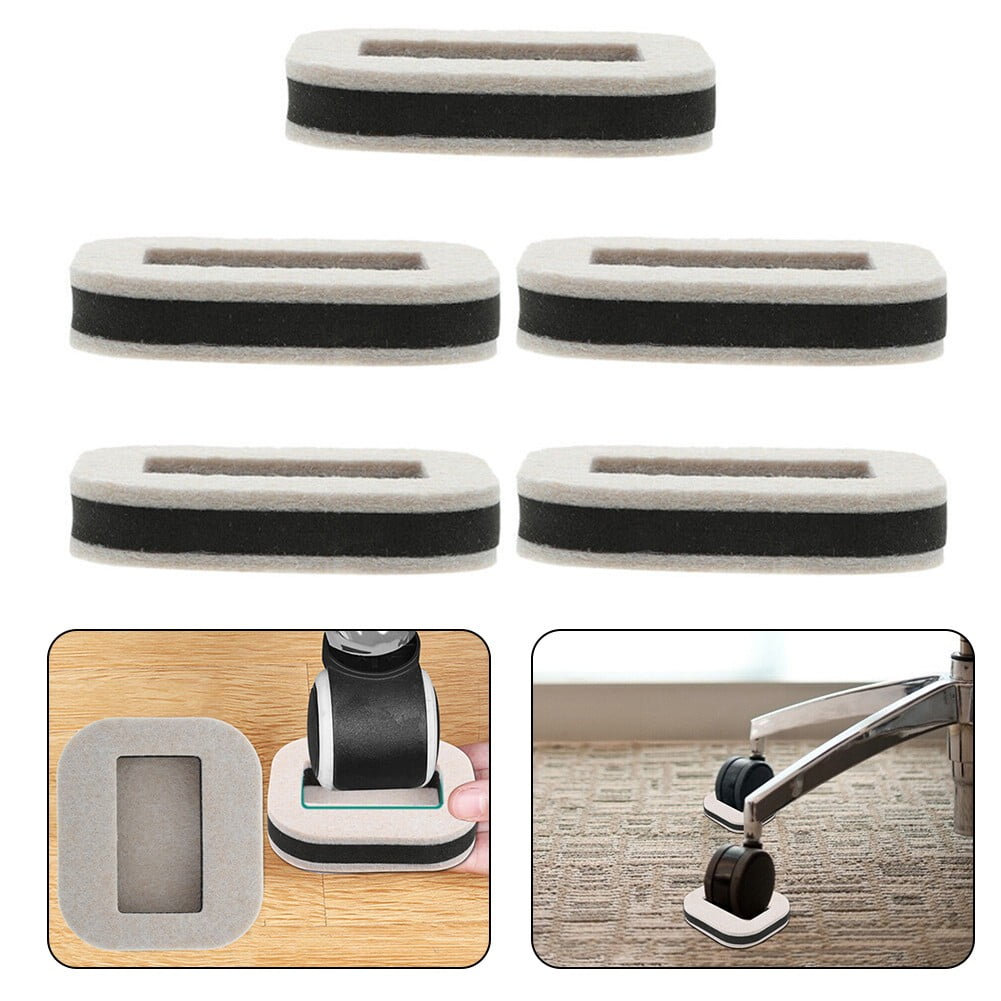 5pcs Furniture Cups Office Chair Stopper Bed Stoppers Sofa Wheel