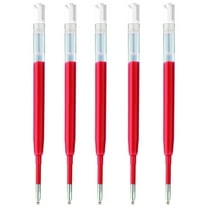 5pcs G2 Gel Ink Pen Refills, for Retractable Gel Pens, 0.5mm Fine Point, (Red)