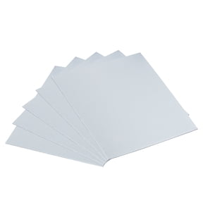 5pcs Galvanized Sheet Metal, 6x6cm Metal Steel Sheet Metal Galvanized Steel Plate Sheet Panels for Roof Flashing