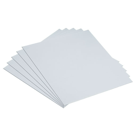 5pcs Galvanized Steel Sheet, 10x10cm Metal Sheet Galvanized Steel Plate Panels 0.8mm Thick for Roof Flashing