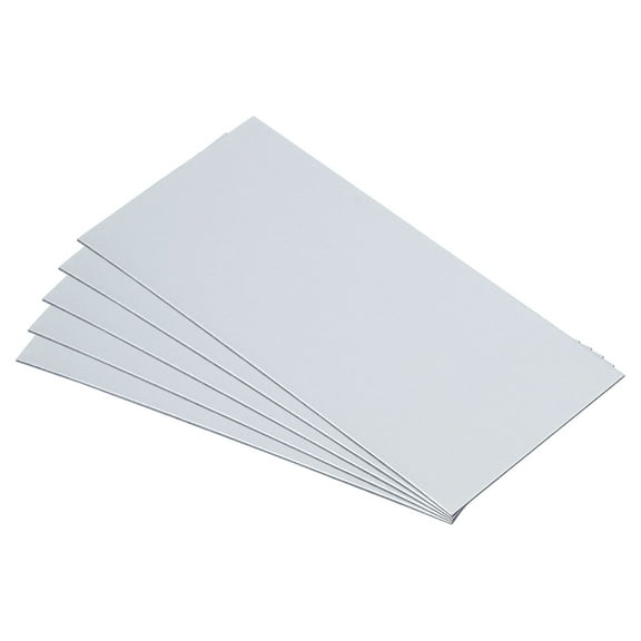 5pcs Galvanized Steel Sheet, 10x5cm Metal Sheet Galvanized Steel Plate Panels 0.8mm Thick for Roof Flashing