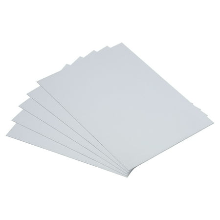 5pcs Galvanized Steel Sheet, 10x8cm Metal Sheet Galvanized Steel Plate Panels 0.5mm Thick for Roof Flashing