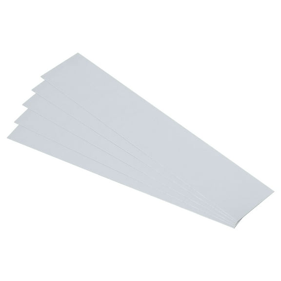 5pcs Galvanized Steel Sheet, 15x3cm Metal Sheet Galvanized Steel Plate Panels 0.5mm Thick for Roof Flashing