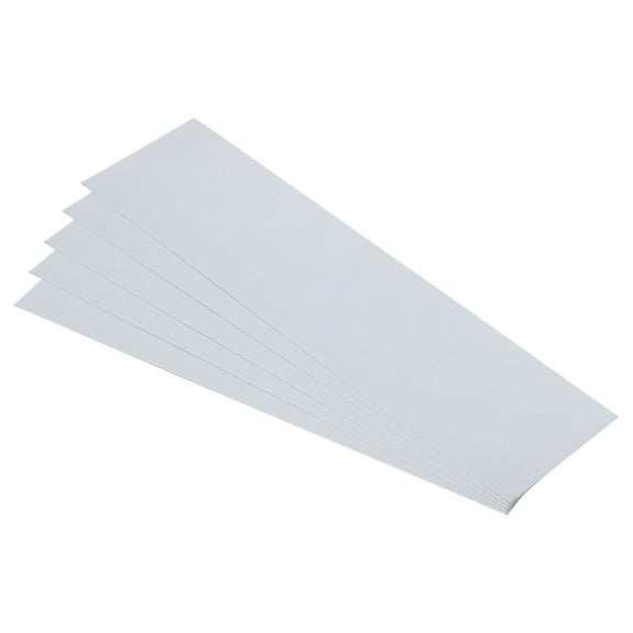 5pcs Galvanized Steel Sheet, 18x5cm Metal Sheet Galvanized Steel Plate Panels 0.5mm Thick for Roof Flashing